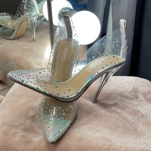 Clear heels